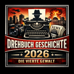 Logo Drehbuch Geschichte Die vierte Gewalt