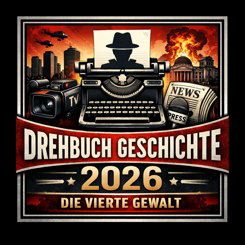 Logo Drehbuch Geschichte Die vierte Gewalt