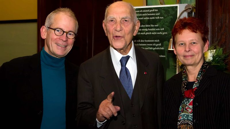 Stéphane Hessel mit Antje Starost & Hans Helmut Grotjahn