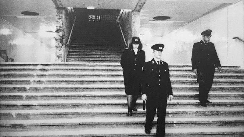 Berlin, Bahnhof Friedrichstrasse 1990 -Foto