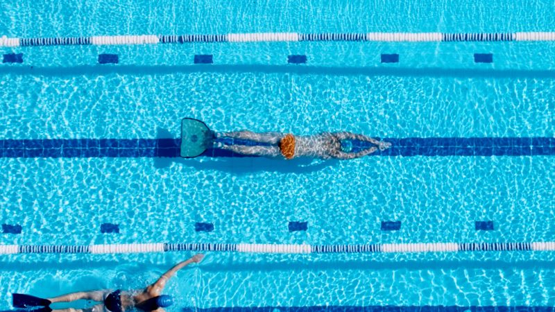 Foto Der Schwimmer